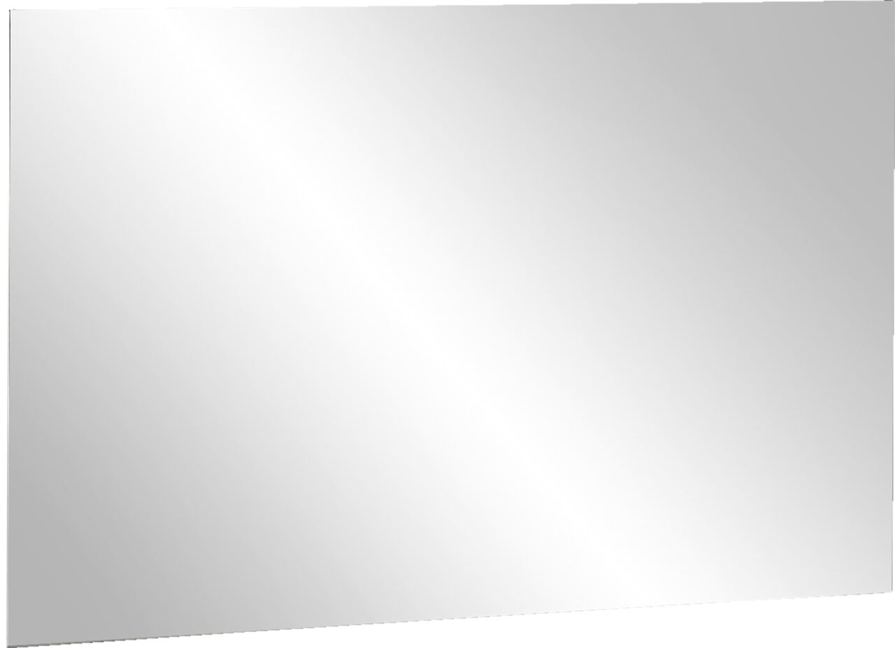 Rechteckiger Wandspiegel in schlichter Ausführung, seitliche Perspektive