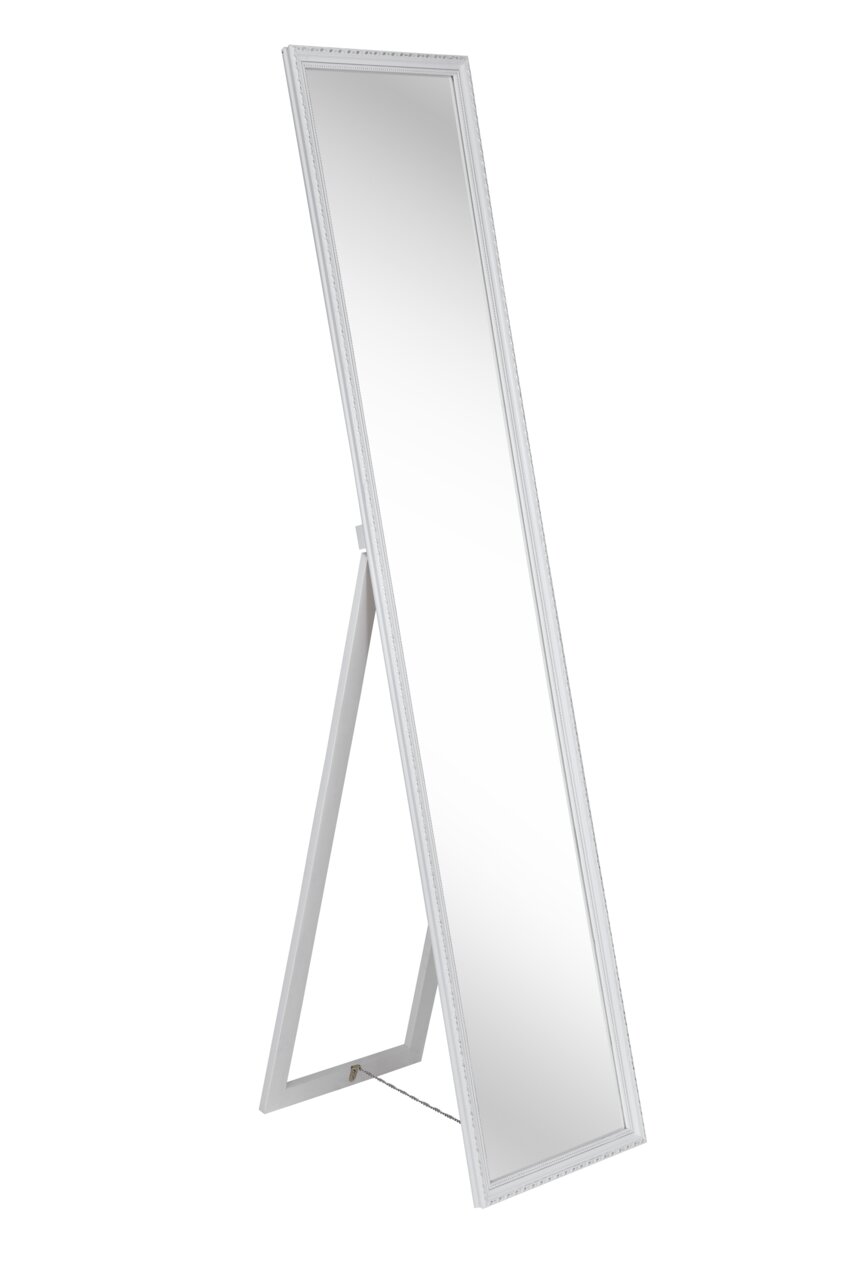 Standspiegel der Serie LUCY, ca. 34x160 cm, in seitlicher Perspektive