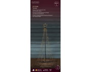 Lumineo LED-Weihnachtsbaum mit 541 klassisch warmen LEDs, Funkel-Effekt und Sternspitze, 1,8 m hoch, in frontaler Gesamtansicht
