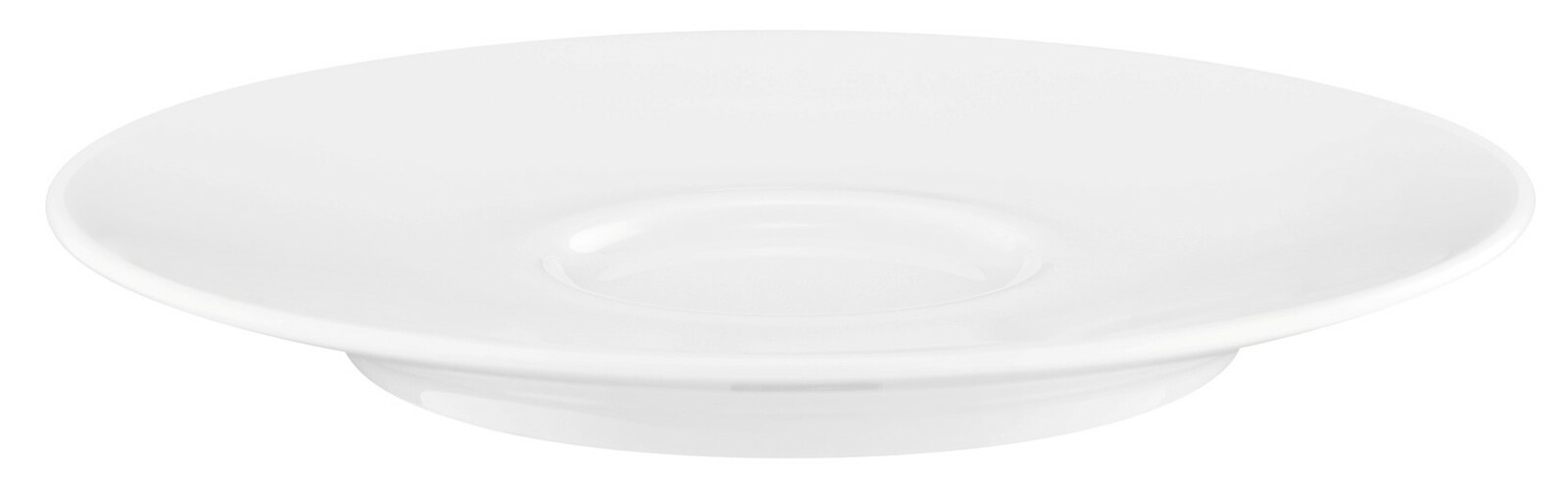 Seltmann Weiden Untertasse LIFE Weiße Kombi-Untertasse Life 13,5 cm, seitliche Perspektive