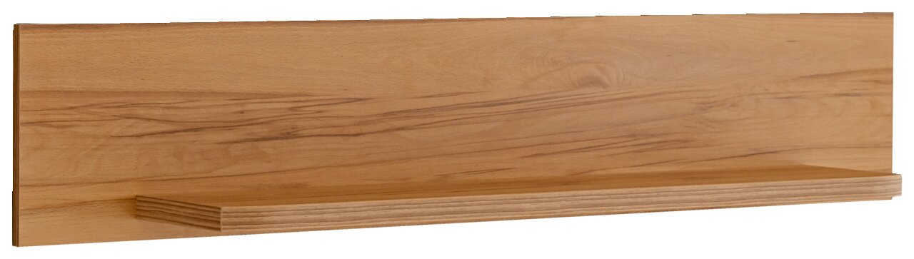 Holz-Wandboard in Seitenansicht mit natürlicher Maserung