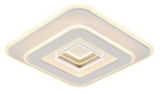 Moderne LED-Deckenleuchte in quadratischer Form, seitliche Perspektive