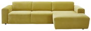 Gelbes Longchair-Sofa, Frontalansicht