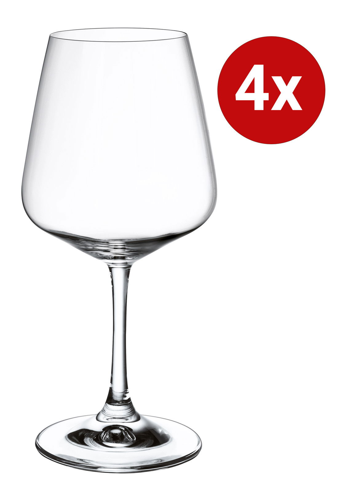 Villeroy & Boch Rotweinglas 4er-Set Ovid OVID Rotweinglas aus einem 4er-Set Ovid, seitliche Ansicht