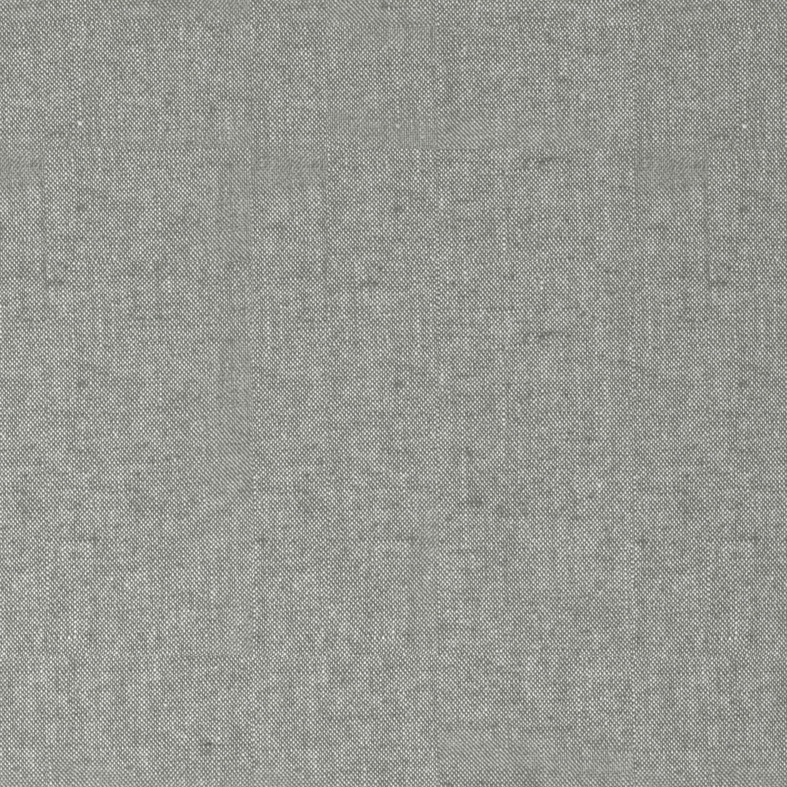 Nahaufnahme eines grauen Wendebettwäsche-Stoffes mit feiner Textur.