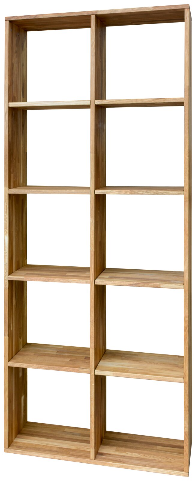 Livetastic Regal CUBE Holzregal mit 10 Fächern, frontal betrachtet