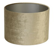 Zylindrischer Lampenschirm in beige, seitliche Perspektive