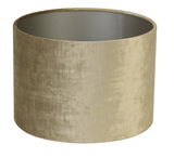 Zylindrischer Lampenschirm in beige, seitliche Perspektive