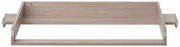 Wickelaufsatz aus Holz in Frontalansicht, geeignet zur Montage auf einem Unterstellregal.