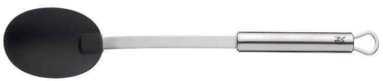 Servierlöffel PROFI PLUS aus Edelstahl mit schwarzem Löffelkopf, seitliche Ansicht
