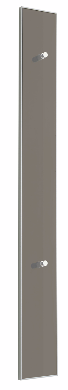 VOSS Paneel-Leiste SANTINA Schmale Paneel-Leiste mit zwei Haken, seitliche Perspektive