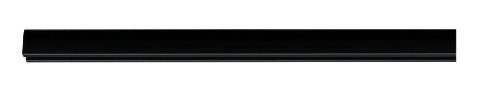 Schwarze Schiene, 1,0m lang, seitliche Perspektive