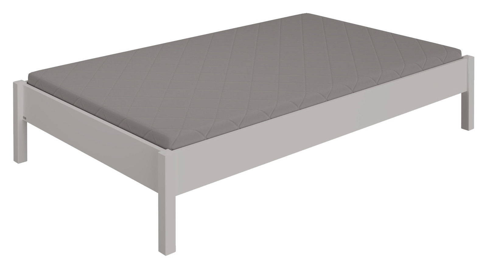 Paidi Studioliege TIAGO Studioliege mit grauer Matratze, seitliche Perspektive