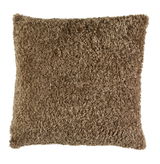 Braunes Kissen 45x45 cm LINA, Vorderansicht
