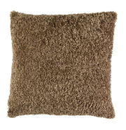 Braunes Kissen 45x45 cm LINA, Vorderansicht