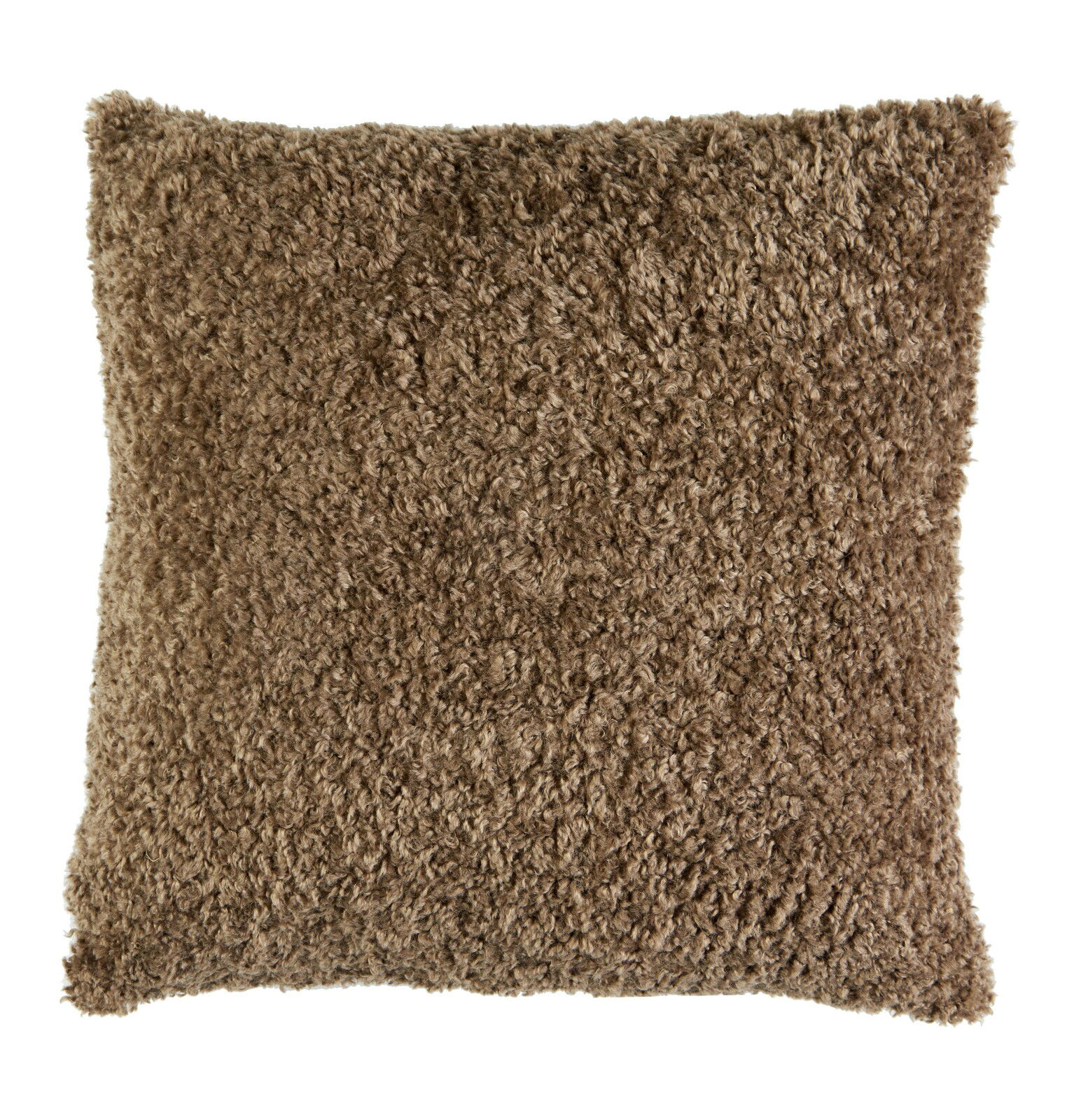 Braunes Kissen 45x45 cm LINA, Vorderansicht