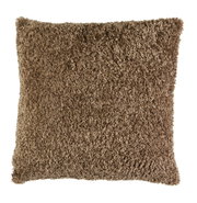 Braunes Kissen 45x45 cm LINA, Vorderansicht