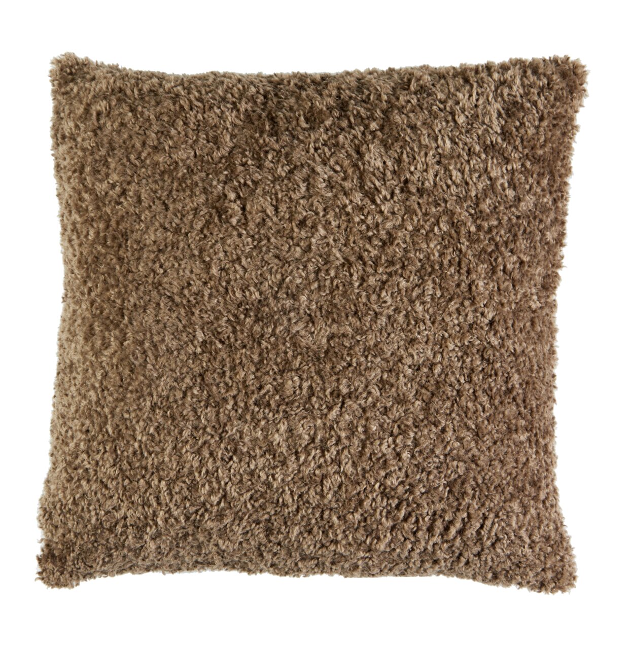 Braunes Kissen 45x45 cm LINA, Vorderansicht