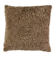Braunes Kissen 45x45 cm LINA, Vorderansicht
