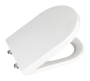 Premium WC-Sitz Calla in weiß, Ansicht von oben mit leichtem Winkel