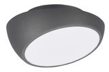 LED-Deckenleuchte Bubbles in moderner, runder Form aus seitlicher Perspektive