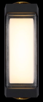 LED-Außenwandleuchte in rechteckigem Design, frontal betrachtet