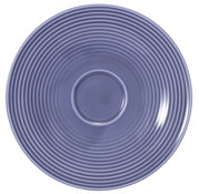 Grote combi-schotel van 16,5 cm in blauw met concentrische cirkels, bovenaanzicht