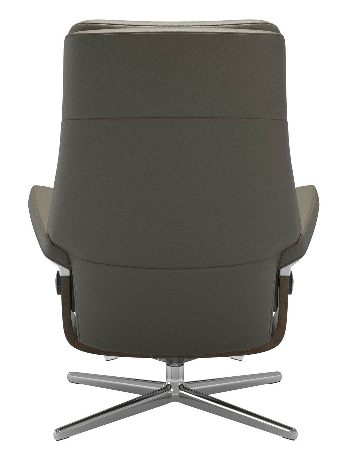 Stressless Einzelsesselset PAUL Rückansicht eines modernen Stressless Einzelsessels PAUL mit drehbarem Metallfuß und eleganter Polsterung.