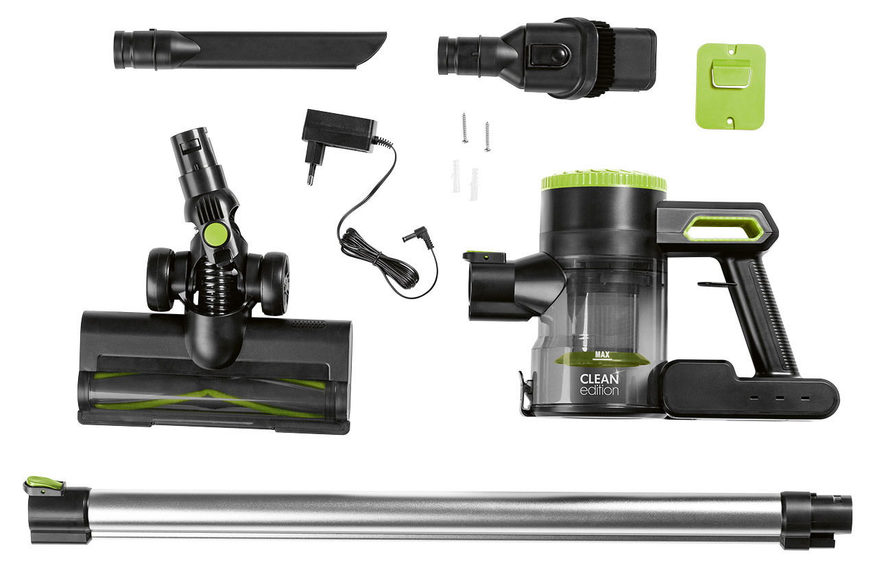 Akku-Zyklon-Staubsauger 22,2V mit Zubehör, Draufsicht