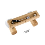 Holzstrahler mit zwei Fassungen, Draufsicht