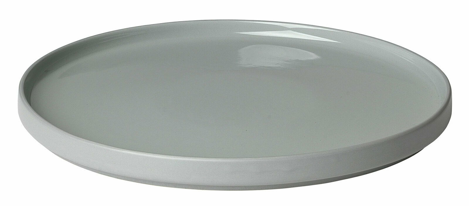 blomus Speiseteller PILAR Grauer Speiseteller 'PILAR' in Seitenansicht mit glatter Oberfläche.