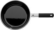 Pfanne FUSIONTEC Mineral 24 cm, Draufsicht, schwarzes Design mit ergonomischem Griff
