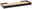 Wandboard RICKY aus Holz und Metall in seitlicher Perspektive
