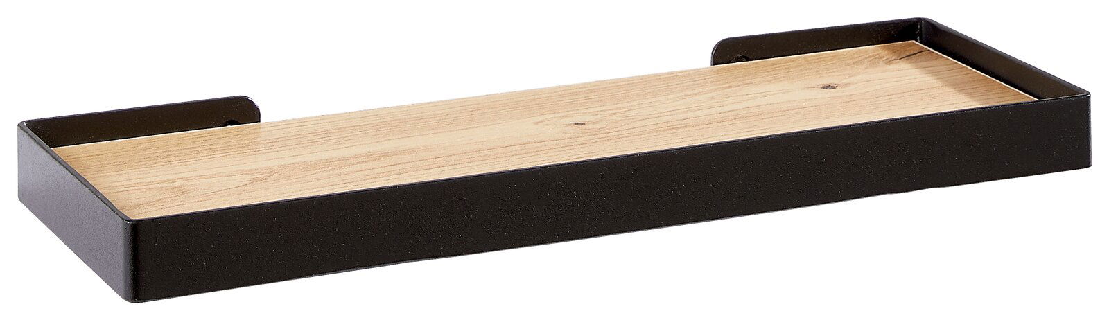 Wandboard RICKY aus Holz und Metall in seitlicher Perspektive