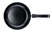 Schwarze Pfanne mit 20 cm Durchmesser, Draufsicht