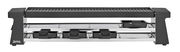 Raclette-Grill mit Aluminium-Grillplatte, seitliche Perspektive