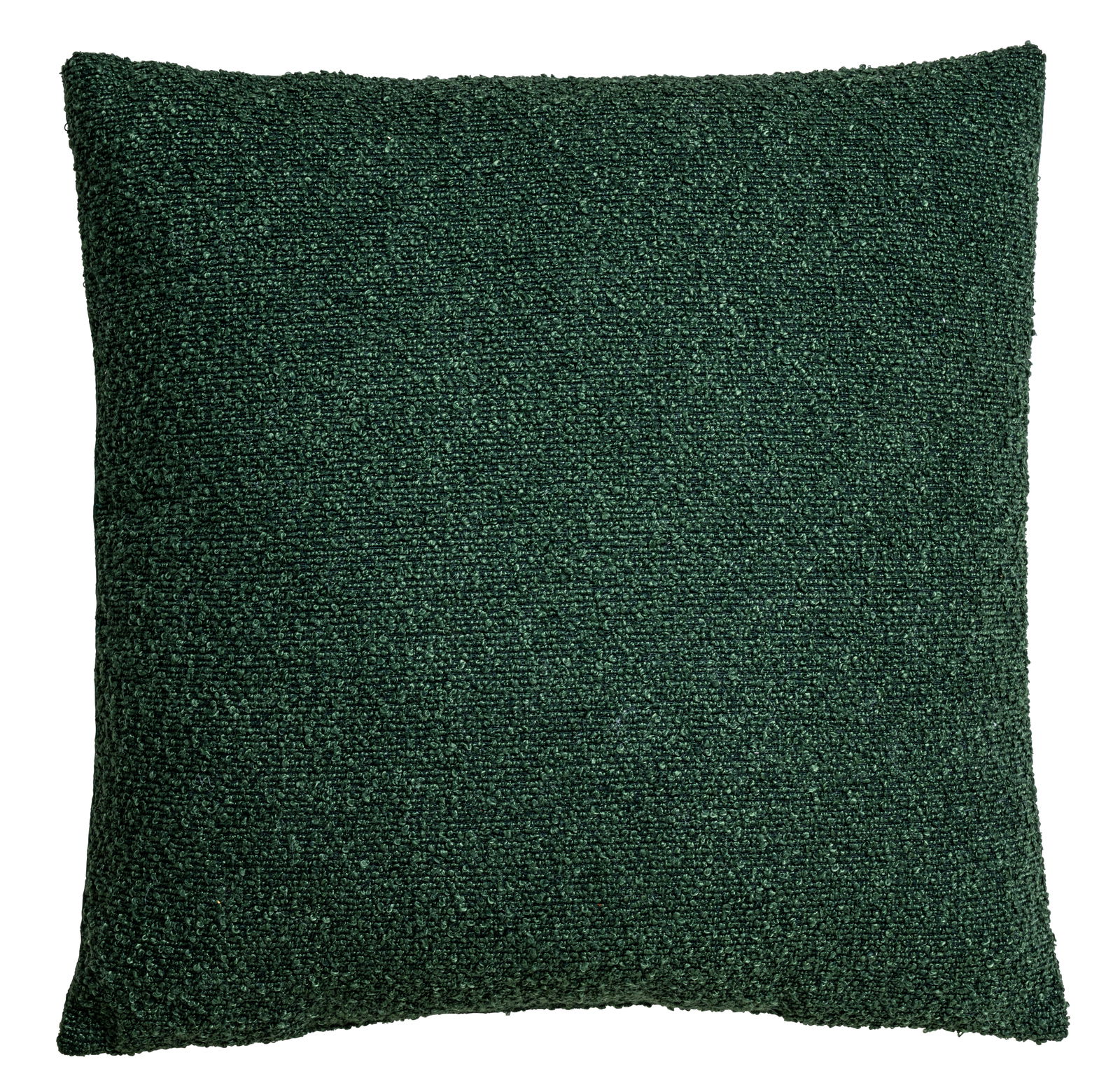 Linneweber Kissen BOUCLE SOLID Grünes Kissen 45x45cm, Vorderansicht