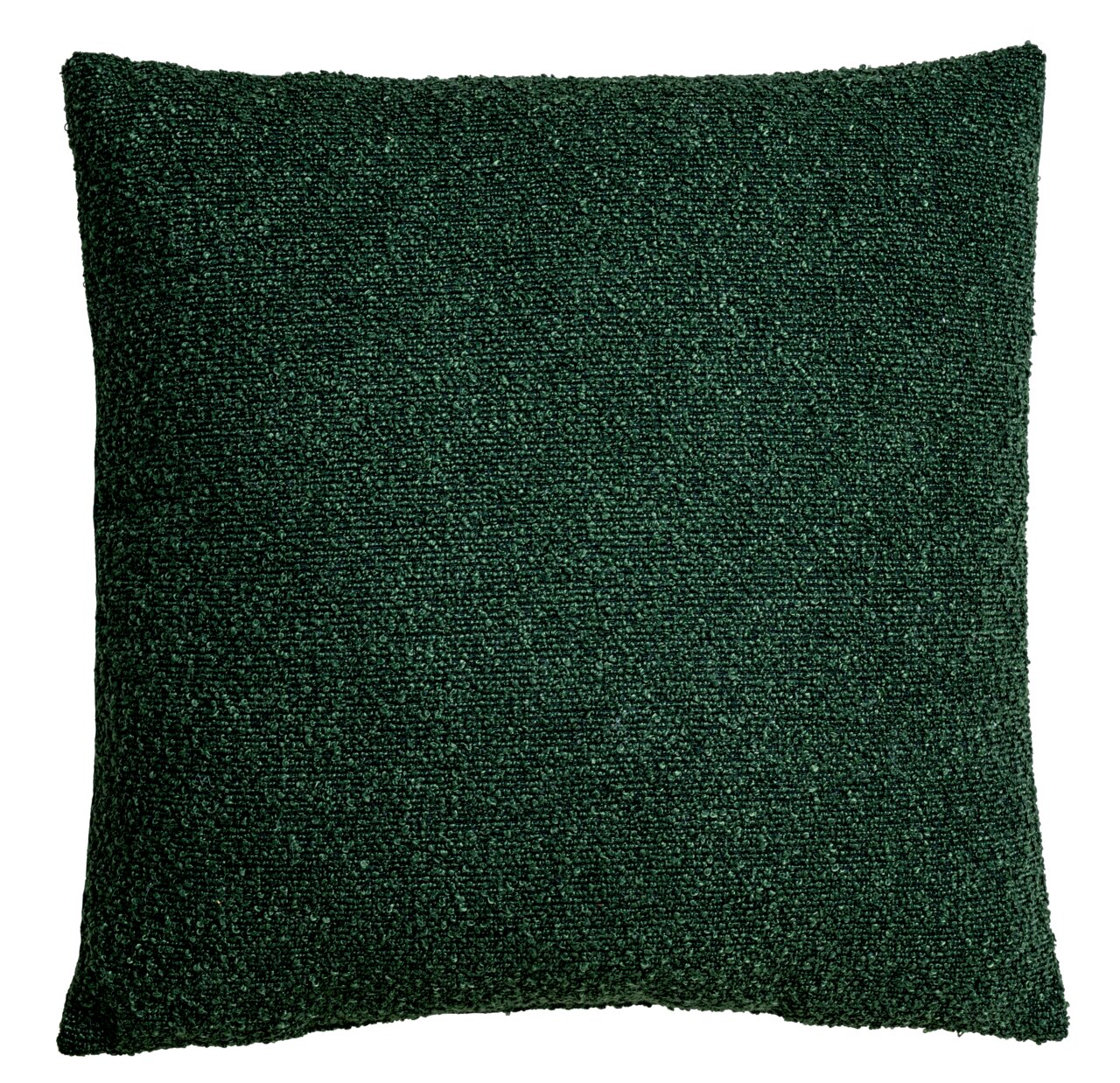 Linneweber Kissen BOUCLE SOLID Grünes Kissen 45x45cm, Vorderansicht
