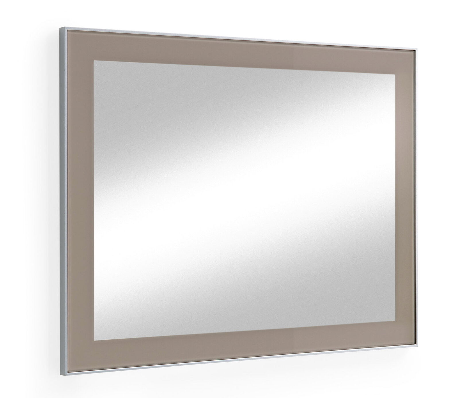 VOSS Spiegel SANTINA Moderner rechteckiger Spiegel mit breitem Rahmen, seitliche Perspektive