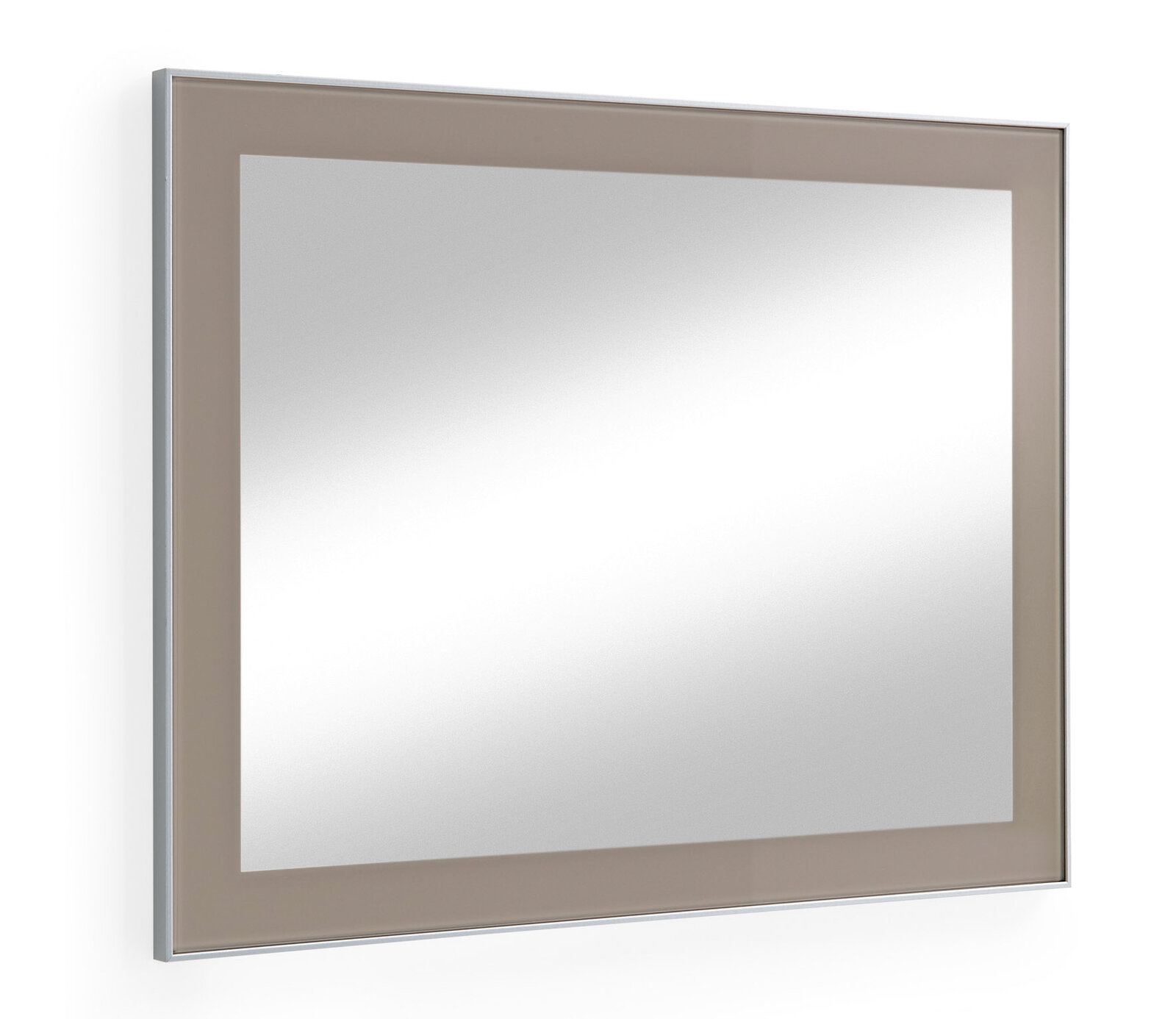 VOSS Spiegel SANTINA Moderner rechteckiger Spiegel mit breitem Rahmen, seitliche Perspektive