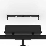 Deckenansicht des schwarzen Spot CARDILLIO 2 mit Montagehalterung