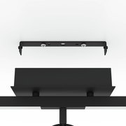 Deckenansicht des schwarzen Spot CARDILLIO 2 mit Montagehalterung