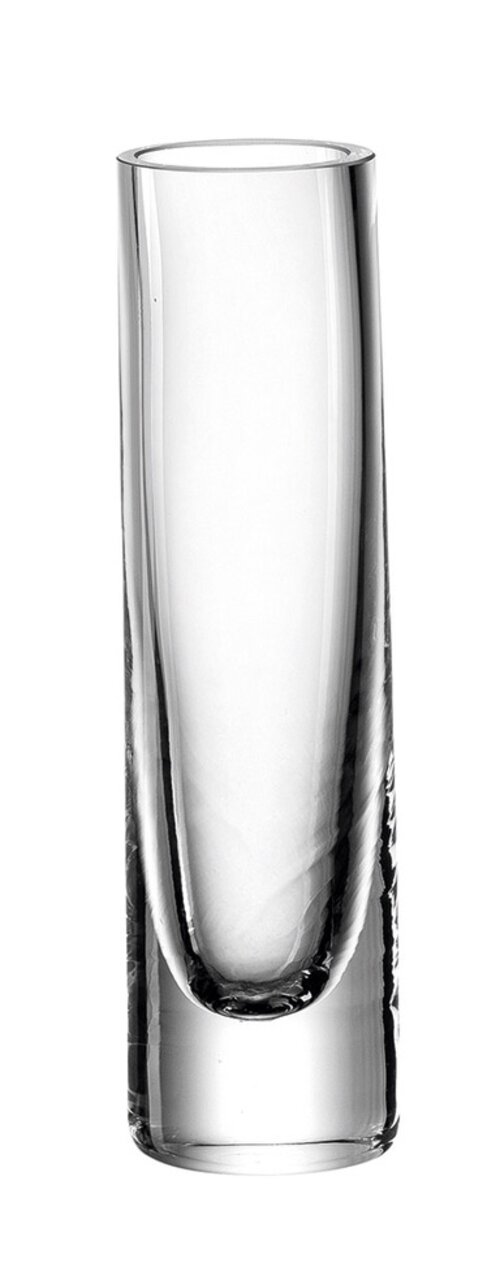 Klare Solifleurvase Novara von Leonardo, 16,4 cm hoch, frontal abgebildet.