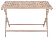 Houten klaptafel in vooraanzicht met lattenlook