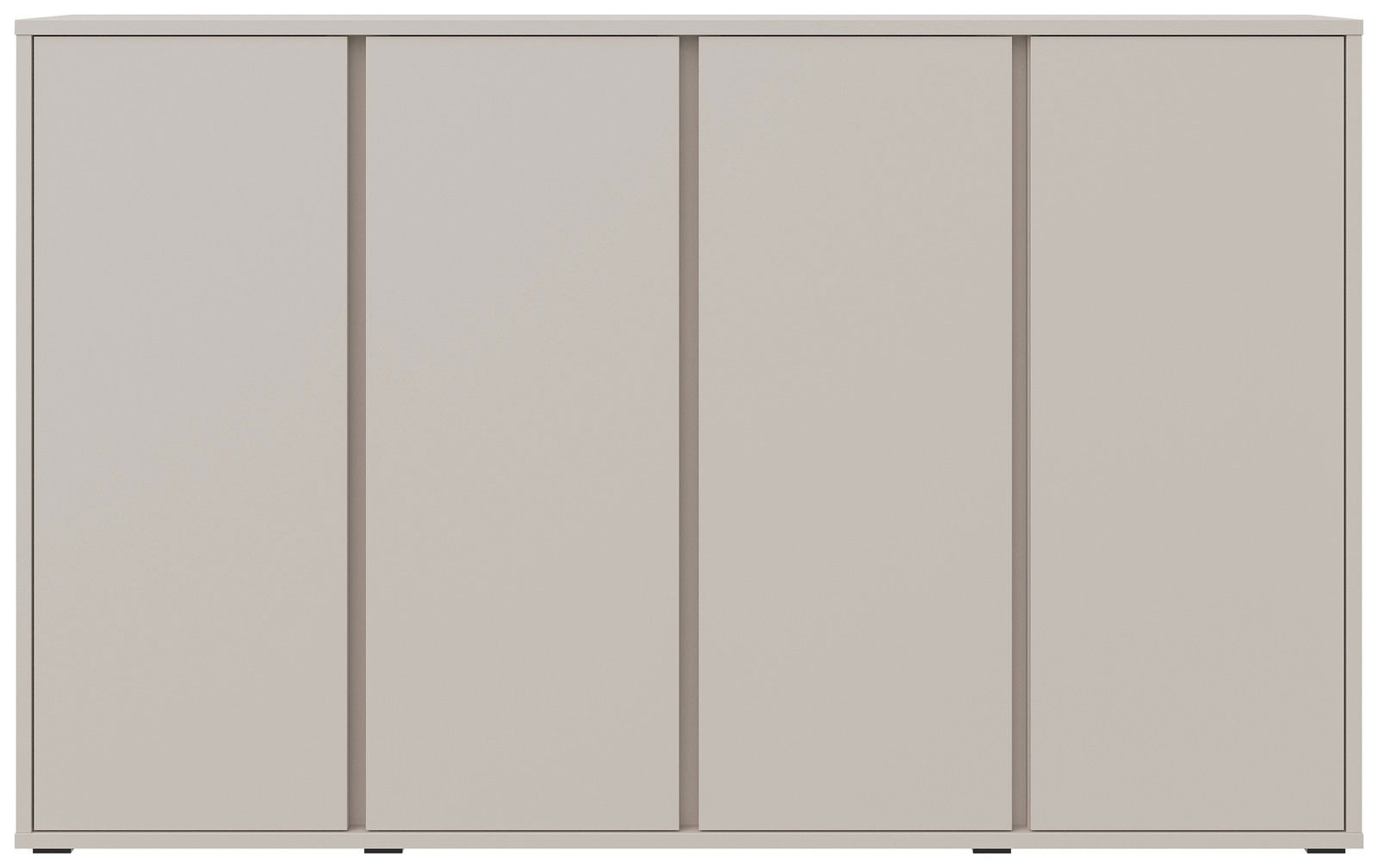 Moderner Schuhschrank in minimalistischem Design, frontal abgebildet.