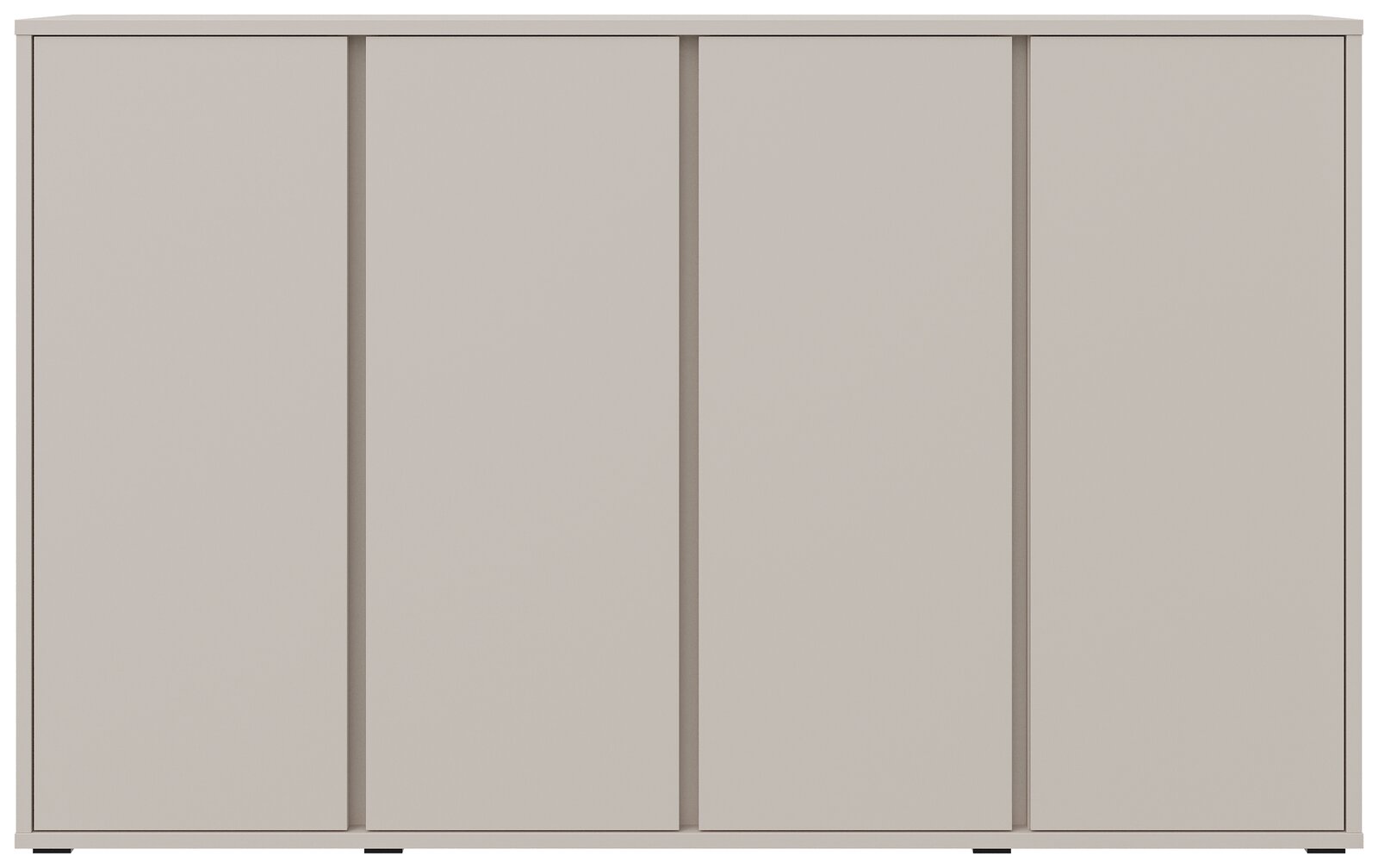 Moderner Schuhschrank in minimalistischem Design, frontal abgebildet.