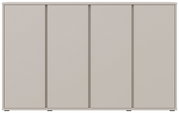 Moderner Schuhschrank in minimalistischem Design, frontal abgebildet.
