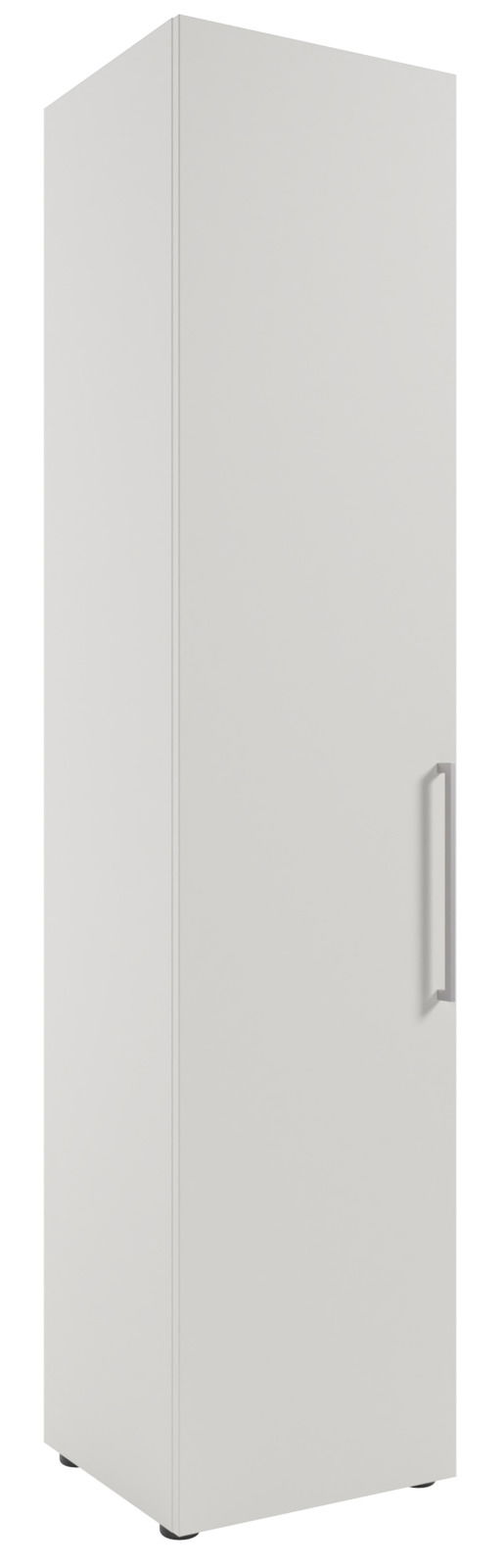 Novel Aktenschrank hoch COLORADO Hoher, weißer Aktenschrank mit linker Ausrichtung, Frontansicht