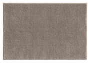 Grauer Badteppich 60x100 cm in Draufsicht