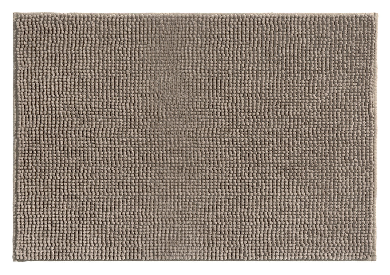 Grauer Badteppich 60x100 cm in Draufsicht